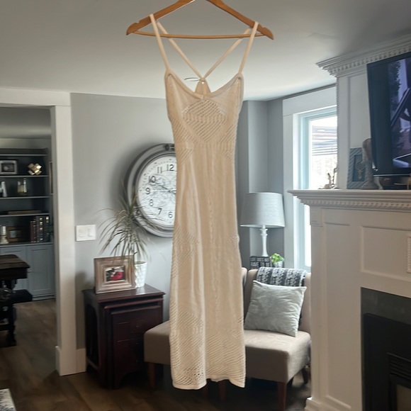 Dresses & Skirts - Crocheted white dress XS P